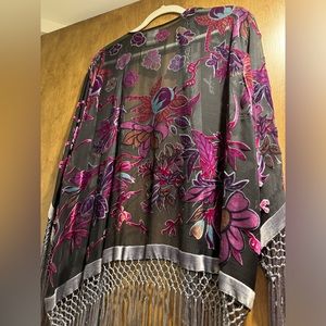 Free people velvet burnout kimono